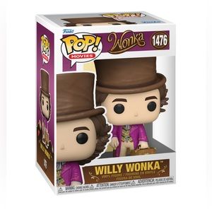 Brand new Willy Wonka Funko Pop in protective sleeve.